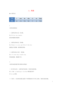 2019-2020学年高中英语 语法专题2 代词教案（含解析）新人教版必修1