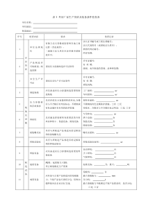 压力容器制造产品质量检查表