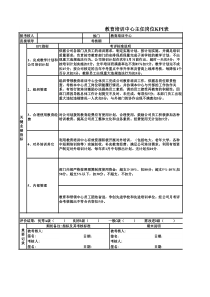 教育培训中心主任岗位KPI表