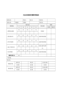 日化企业市场策划岗关键绩效考核指标表