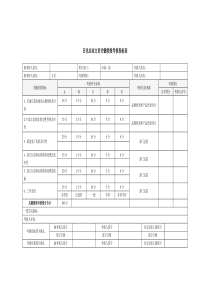 日化企业文员关键绩效考核指标表