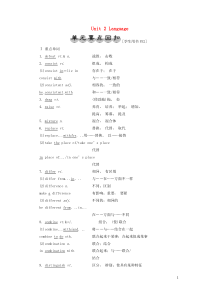 2019-2020学年高中英语 Unit 2 Language 单元要点回扣教案 牛津译林版必修3