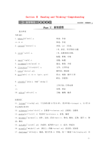 2019-2020学年新教材高中英语 UNIT 1 Teenage life Section Ⅱ R