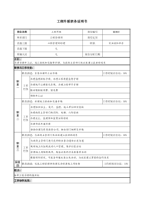 某地产企业工程外联岗位说明书及KPI指标