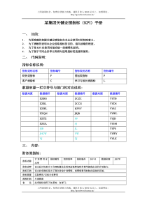 某房地产集团KPI指标手册