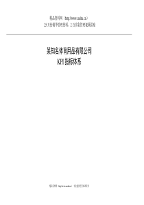 某知名公司KPI指标库(DOC_251页)