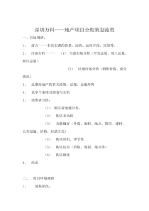 深圳万科----地产项目全程策划流程（DOC 7页）