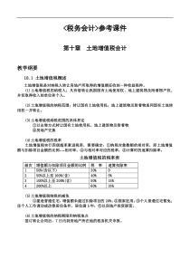 税务会计参考课件：土地增值税会计