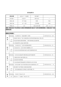 长丝分厂厂长助理职务说明书