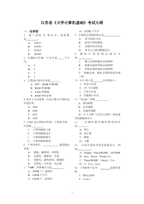 09年成人教育计算机考试题选择题部分