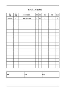 委外加工作业规范
