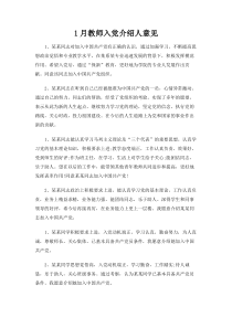 教师入党介绍人意见