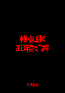 XXXX年度长沙卓越·麓山别墅推广思考89P