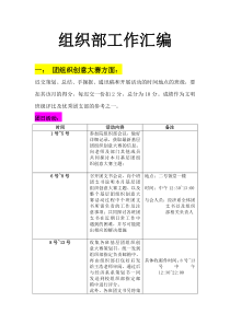 分团委组织部工作汇编