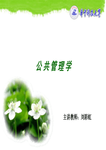 公共管理学(第四章)