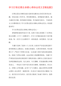 学习打铁还需自身硬心得体会范文【精选篇】