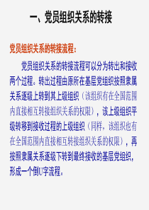 北方工业大学党员组织关系的转接