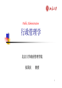 北大政府管理学院行政管理学chap8