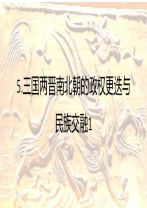 5.三国两晋南北朝的政权更迭与民族交融1