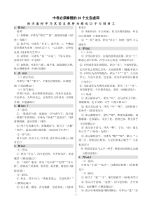 中考必须掌握的20个文言虚词