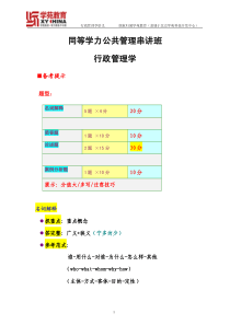 同等学力行政管理学讲义