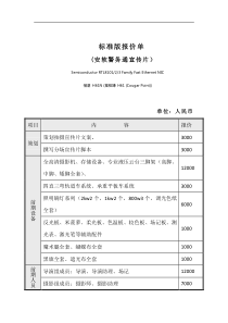 标准版宣传片报价单