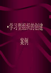 学习型组织案例：宝钢(PPT 51页)