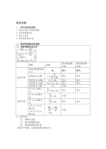 初三物理-动态电路