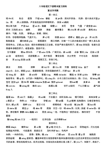 人教版八年级下语文期末复习资料