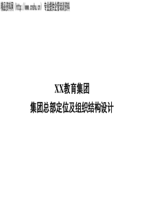 教育集团公司组织结构及工作重点