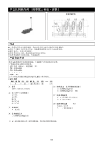 手动比例换向阀（附带压力补偿·多联）