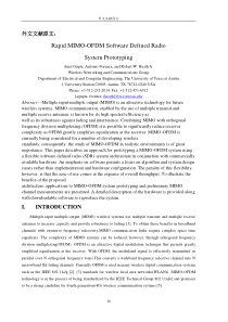 Rapid-MIMO-OFDM-Software-Defined-Radio外文文献及外文翻译