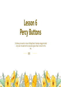 新概念第二册Lesson6-Percy-Buttons-精讲PPT课件