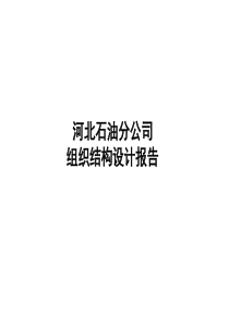 某石油分公司组织结构设计