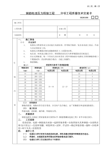 施工技术交底05钢筋电渣压力焊接工程