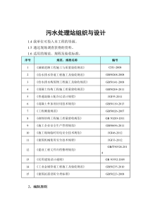 污水处理站组织与设计