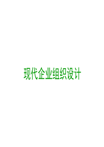 现代企业组织结构设计（PPT49页)