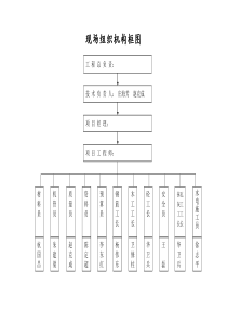 现场组织机构框图