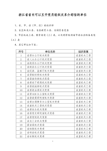 省内可互开党员组织介绍信的单位(1)