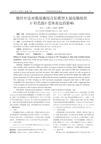 眼针疗法对肠易激综合征模型大鼠结肠组织5-羟色胺4受体表达