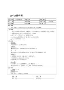 技术支持经理