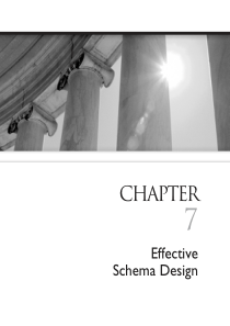 Oracle Effective Schema Design