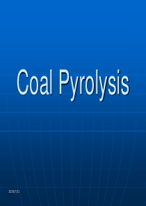 Coal Pyrolysis