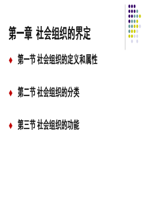 第一章社会组织的界定