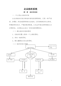 第一讲,企业组织系统