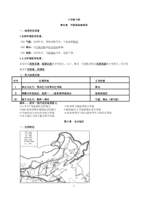 人教版八年级, 下册地理知识点总结