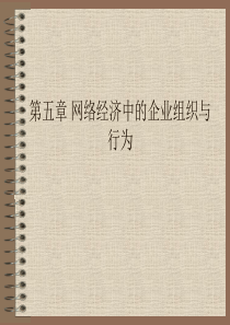 第五章网络经济中的企业组织与行为