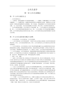 人力资源管理专业-00182公共关系学复习2