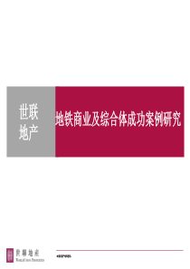 世联地产地铁商业及综合体成功案例研究