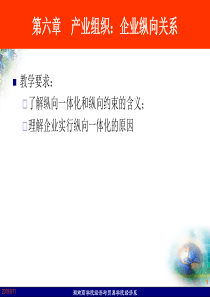 第六章产业组织企业纵向关系